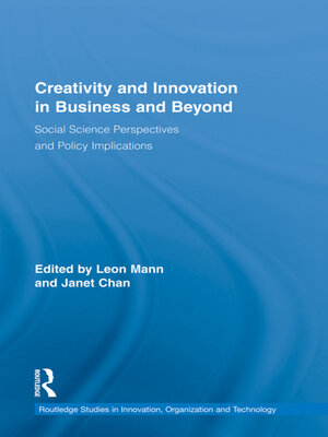 cover image of Creativity and Innovation in Business and Beyond